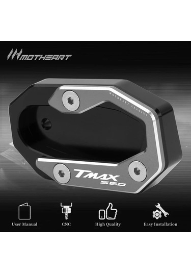 Dashanshop Yamaha Tmax 560 Tech Max 2020-2023 Altın Cnc Ayaklık Pedi Yumuşak Zemin Destek Plakası