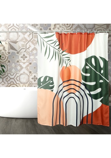 Duş Perdesi Su Geçirmez Kumaş Boho Banyo Perdeleri Ev Banyo Perdeleri Kancalı Aksesuarlar-b Diğer