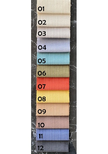 Mode Soft Köşe Koltuk Takımı 4 Modül 01 Fitilli Kadife Kumaş