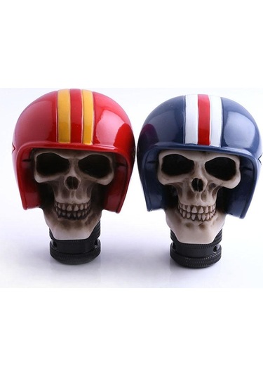 Suntek Manuel Araba Kamyon Kafatası Vites Kolu Topuzu Mavi