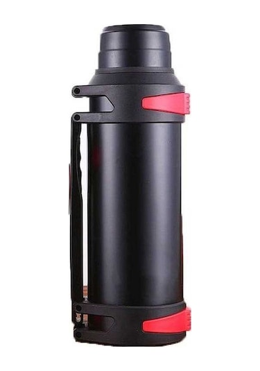 Pazly Siyah 1600ml Paslanmaz Çelik Vakum Termos Şişe, 24 Saat Isı Yalıtım Siyah