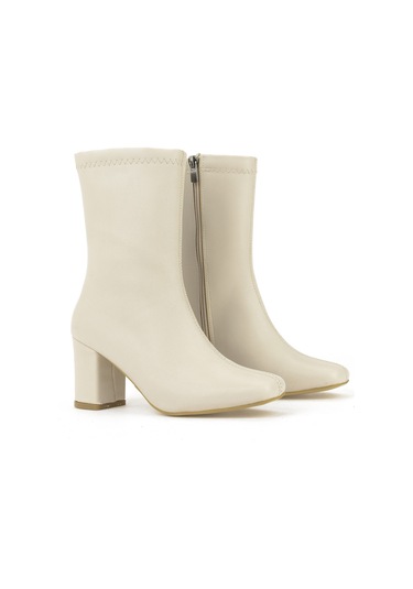 Ziya, Kadın Topuklu Bot 1531044z4007 Bej 1531044z4007 340 Bej