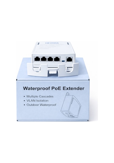 Nvd-3401 1 In 4 Gigabit Out Poe Repeater Extender Waterproof Outdoor