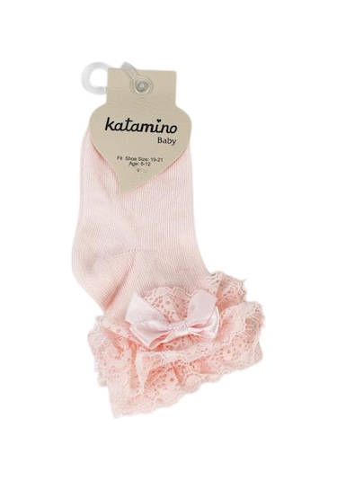 Katamino Tanla Aks Bebek Çorabı 46305 Pembe