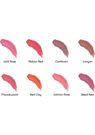 Reva Creamy Matte Lip Gloss Wild Rose No: 105 Mat Krem Dudak Parlatıcısı 7 Ml