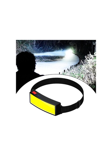 Dolıty Dış Mekan Usb Şarj Edilebilir Cob Led Şerit Far Siyah