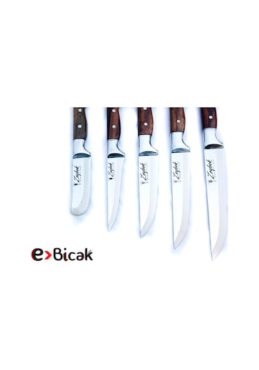 Yatağan Zeybek Tarihi El Dövmesi Kasap Kurban Bıçağı Seti