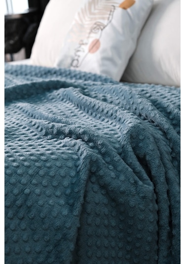 Mink All Season Tomurcuk Çift Kişilik Battaniye - İndigo