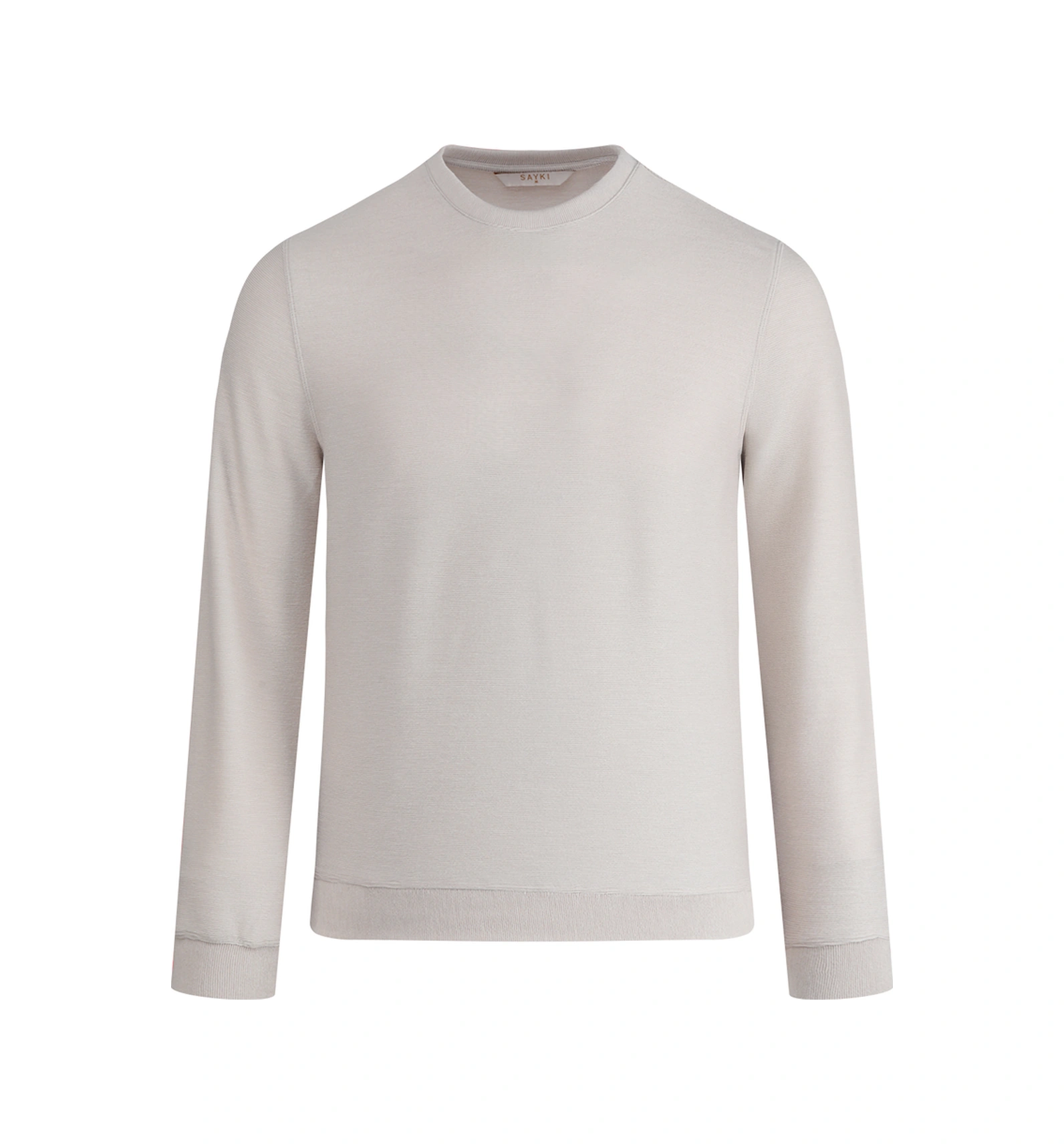 Hatemoğlu Taş Regular Fit Bisiklet Yaka Sweatshirt Taş