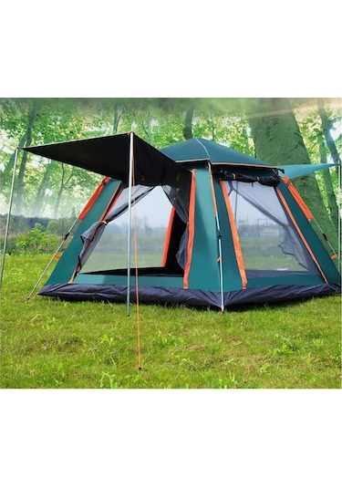 Fıscher Sg 444 4 Kişilik Tenteli Otomatik Çadır Mavi