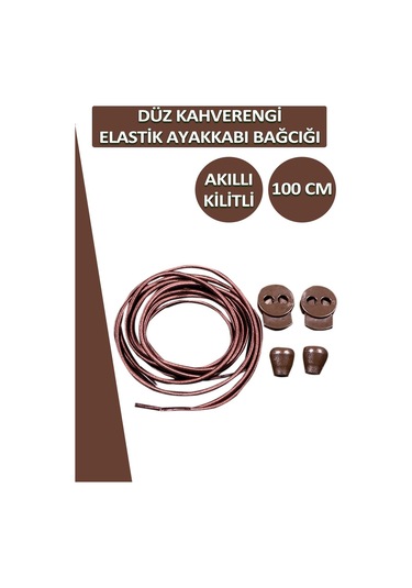 Lucky Akıllı Kilitli Elastik Düz Ayakkabı Bağcık 100 Cm 001