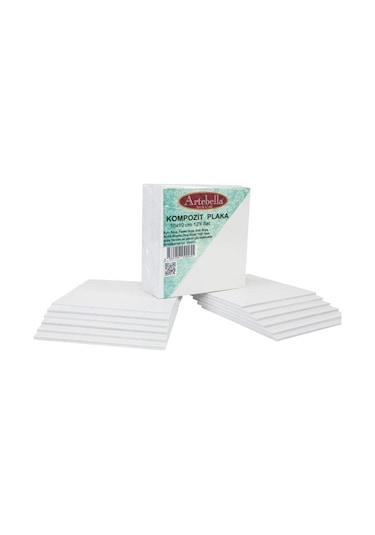 Kps10X10 Artebella (Preslenmiş) Kompozit Plaka 10X10 Cm 12 'Li Se