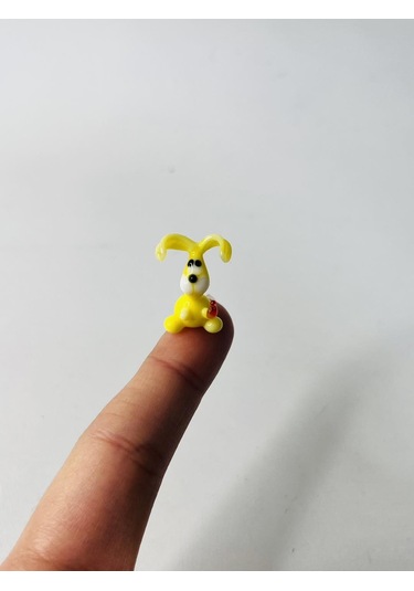 El Yapımı Mini Murano Cam Tavşan Biblo A149-04