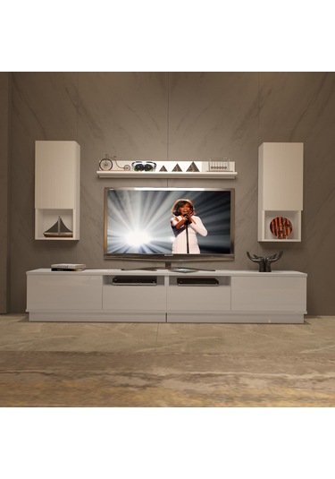 Decoraktiv Trendstyle 5220das Slm Tv Ünitesi Tv Sehpası Beyaz