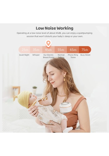 Geeksen Pratik Ve Rahat Kullanım İçin Kablosuz Göğüs Pompası - 4 Mod Ve 12 Emme Seviyesi, Sızıntı Önleyici Tasarım, 180ml Kapasiteli, Düşük Sesli, Taşınabilir.