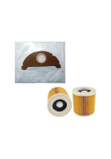 Karcher Wd 2.200 Toz Torbası (5 Adet) + Filtre Seti