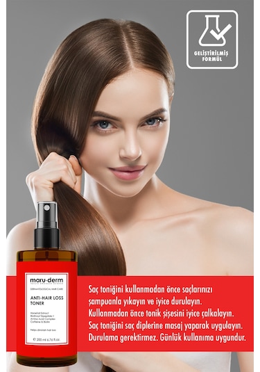 Maruderm Biotin & Kafein Dökülme Karşıtı Saç Toniği Sağlıklı Uzamaya Yardımcı 200 ML