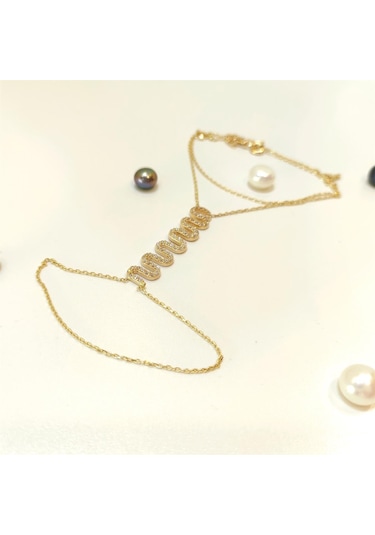 Altınofisi Yılan Şahmeran Bileklik Sarı Altın