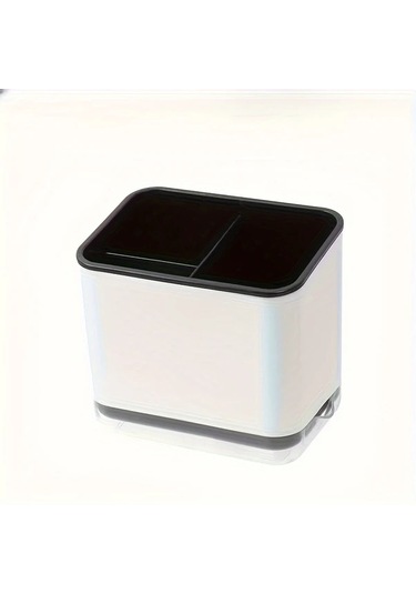 Fochsia Gri 2 Renk Seçenekli Modern Çok Katlı Banyo Organizatörü - Diş Fırçası Ve Tarak Askılı Kurutmalı Gri