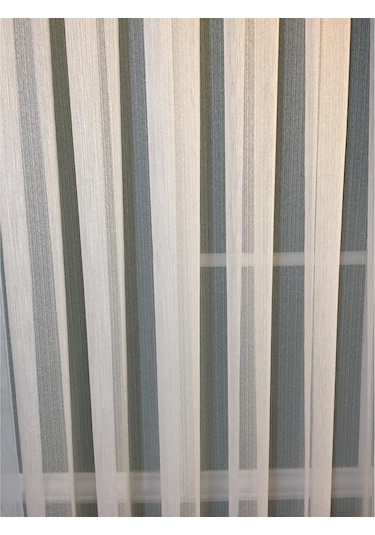 Evdepo Home Ince Çizgili Düz Tül Perde