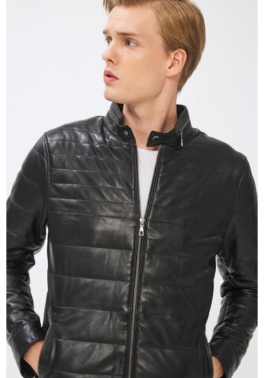 Drake Siyah Deri Mont 111528 001