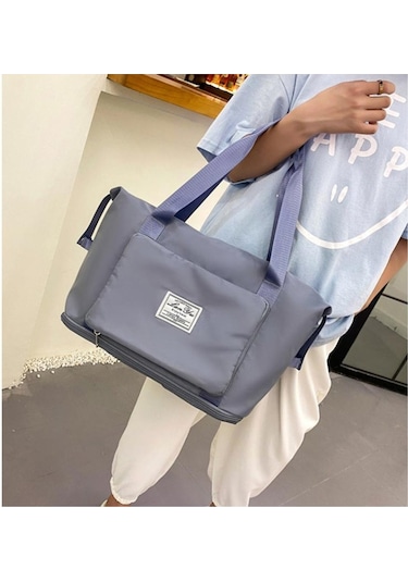 Gri Erkekler Ve Kadınlar İçin Katlanır Seyahat Çantası Kısa Mesafe Taşınabilir Geni Bagaj Çantası Doğum Seyahat Çantaları 57038942 Gri