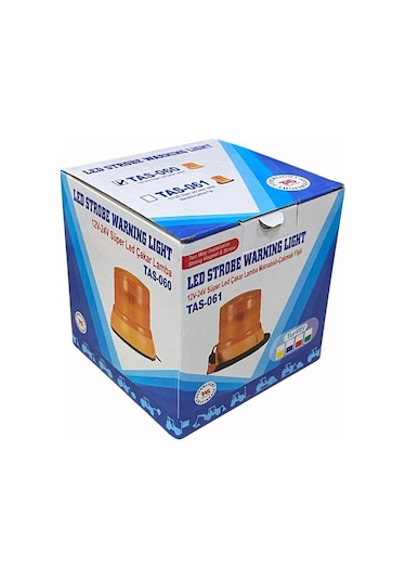 12v-24v Çakar Tepe Lamba Ledli Turuncu 145 145 Mm