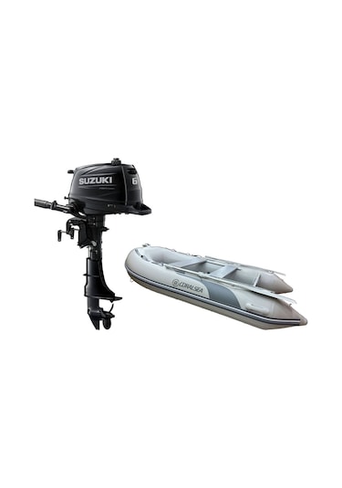 Coralsea 290 Ahşap Tabanlı Şişme Bot + Suzuki 6 Hp Deniz Motoru