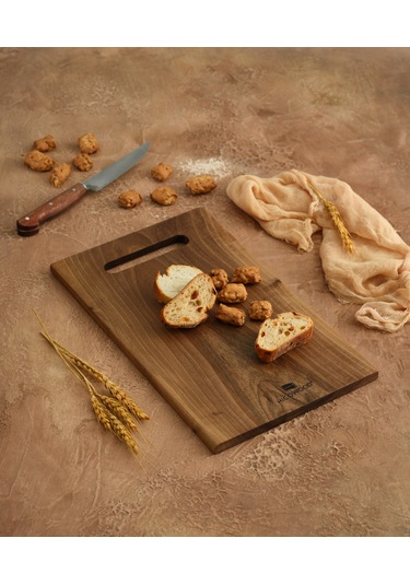 Hıcowood Doğal Ceviz 2'li Kesme Sunum Tahtası Seti -Lazerle İsim/Söz Yazılır