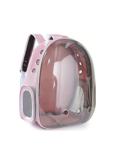 Honeybeeshop Grey Kişiselleştirilebilir Kedi Sırt Çantası Havalandırmalı Pvc Taşıma Çantası Uçak Araba Seyahat