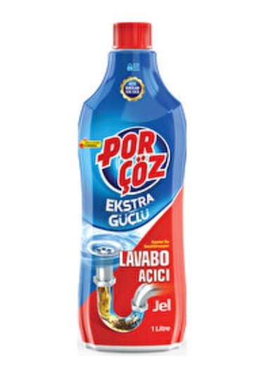 1 Adet Porçöz Lavabo Açıcı Jel 1000 Ml
