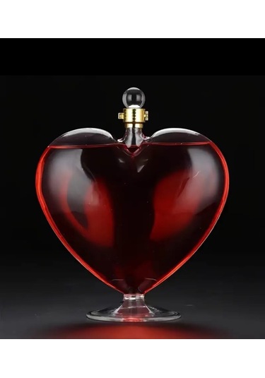 Atay Garage Kalp Şeklinde Şarap-viski Sürahisi 500ml Ev Dekerasyon Parti Barlar İçin Harika