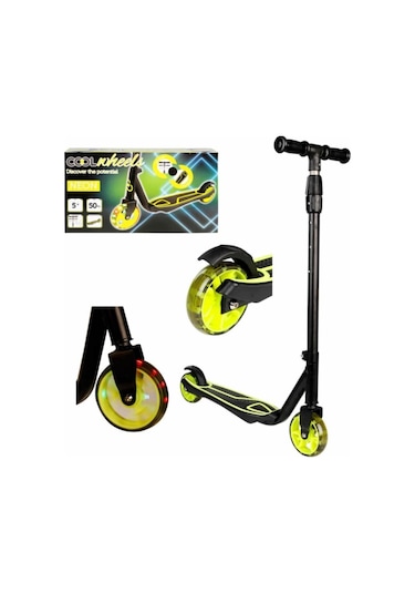 Cool Wheels 5+ Işıklı 2 Teker Yükseklik Ayarlanabilir Scooter Sarı