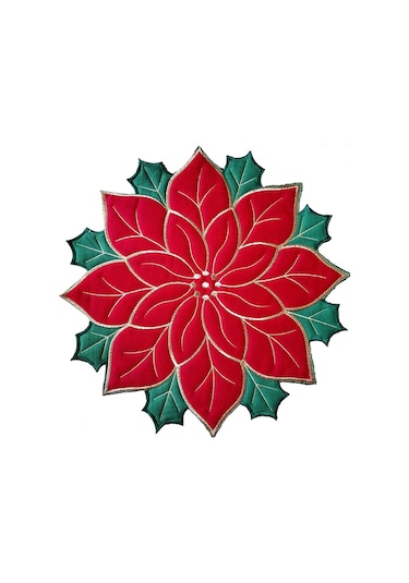 Noel İşlemeli Amerikan Servisi Aplike Atatürk Çiçeği Amerikan Servisi A Diğer