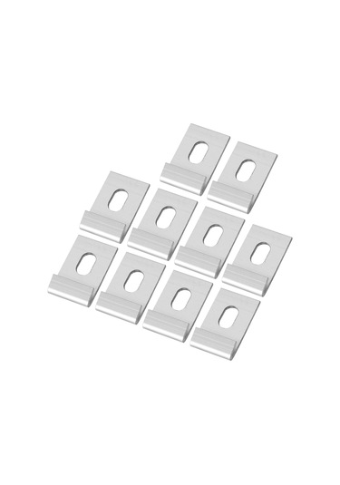 Folinda 10 Adet Serapiye Taban Sabitleyici, Alüminyum Yapı, Korozyona Dayanıklı, Kolay Kurulum Jy34417 Yükseltilmiş Sürüm