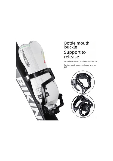 Qingmipy Bisiklet Su Flasörü Tutucu - Dağ Bisikleti Ve Yol Bisikleti İçin Güvenli Montajlı Dayanıklı Malzeme, Kolay Kurulum Beyaz Beyaz