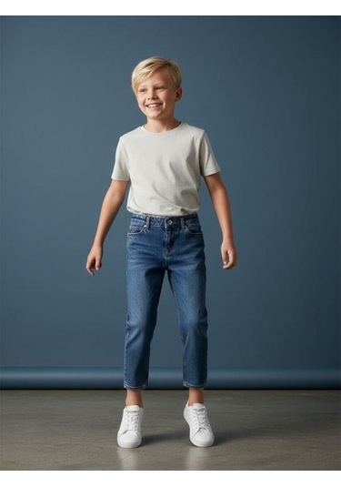 Zekids Erkek Çocuk Denim Pantolon-16656 Renkli