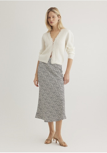 Mavi - Baskılı Midi Etek 1310583-89851 Bej