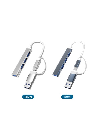 Geeksen 4 Portlu Usb 3.0 Type-c Hub - Macbook, Pc Ve Ps4 Uyumlu İnce Tasarım