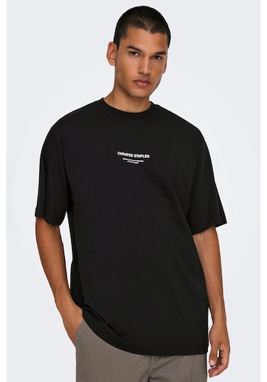 Only & Sons Erkek T Shirt 22030925 Siyah