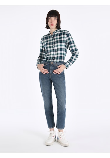 Colins 891 Maya Slim Fit Normal Bel Daralan Paça Mavi Kadın Pantolon Cl1065436 001 Colins 891 Maya Slim Fit Normal Bel Daralan Paça Mavi Kadın Pantolon Cl1065436 001