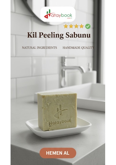 Kil Sabunu 1 Adet Peeling Siyah Nokta Sabunu 100 Gr Doğal