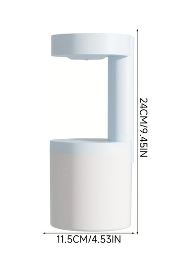 Techbloom Bravoul Anti Gravity Su Damlasi Nemlendirici 19 61oz Usb Beyaz Ve Yesil Renkli Gece Isigi Yatak Odasi Ofis