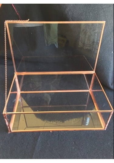 Guvenglassart Cam Dikdörtgen Çok Amaçlı Kutu 25x15x8 CM