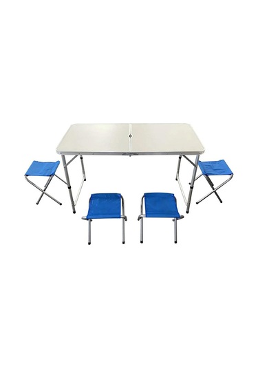 4 Tabureli Kamp Seti Kamp Sandalye Masa