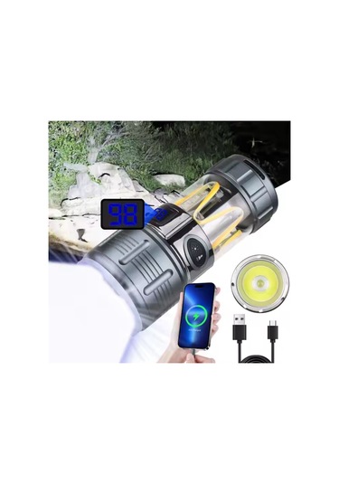 Şarj Edilebilir El Feneri - Wison - 1000 Lümen - 10 Watt Çok Renkli