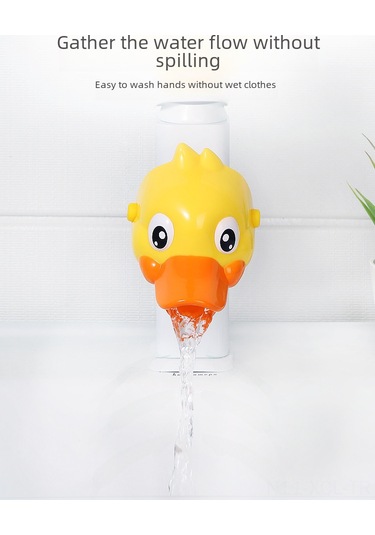 Konesam Çocuk Ellik Silikon Su Kaynak Uzatıcı: Kartoon Desenli Fil & Ördek , Su Sıçramasını Önleyen, Kolay Kurulumlu Lavabo Aksesuarı Diğer