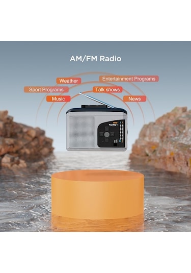 Yulong Springsun Ezcap234 Kaset Çalar Taşınabilir Am Fm Radyo