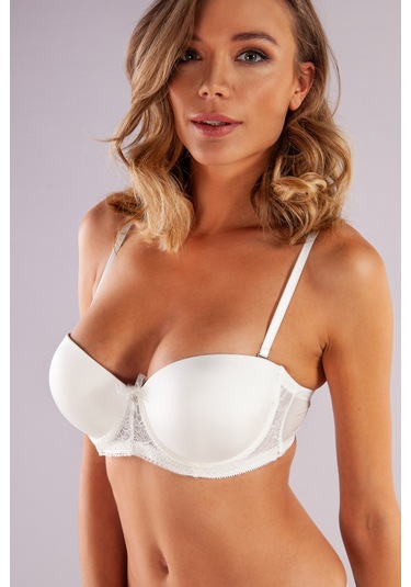 Golshan Gala Push-up Strapless Bra, Ekru Konforlu Ve Şık Sütyen, Strapless Çok renkli