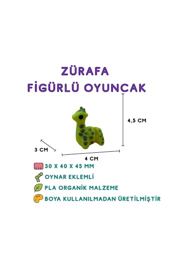 10'lu Set Yarasa Kuş Zürafa Goril Su Samuru Hindi Köpek Fare Ayı